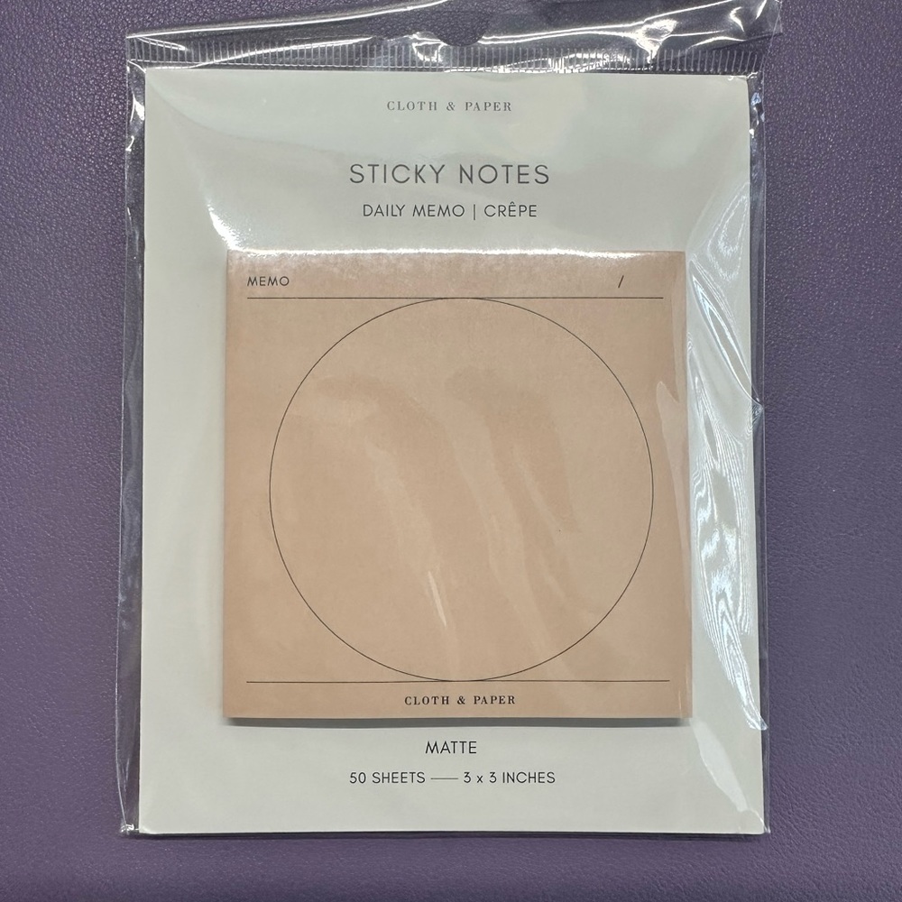 Cloth & Paper Functional Sticky Notes